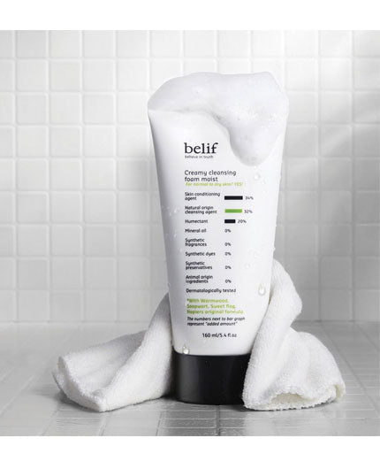 BELIF Creamy Cleansing Foam Moist | BONIIK Best Korean Beauty Skincare Makeup in Australia