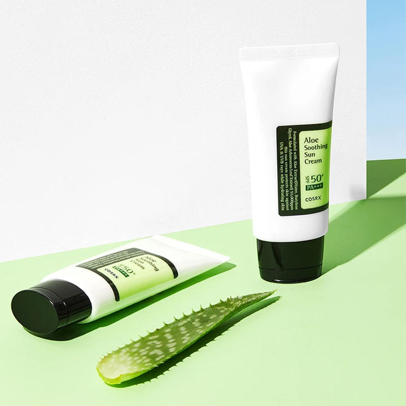 COSRX Aloe Soothing Sun Cream | Sun Care | BONIIK Best Korean Skincare Best Korean Makeup