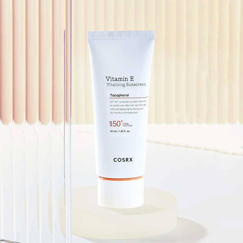 COSRX Vitamin E Vitalizing Sunscreen SPF 50+ BONIIK Korean Skincare Australia