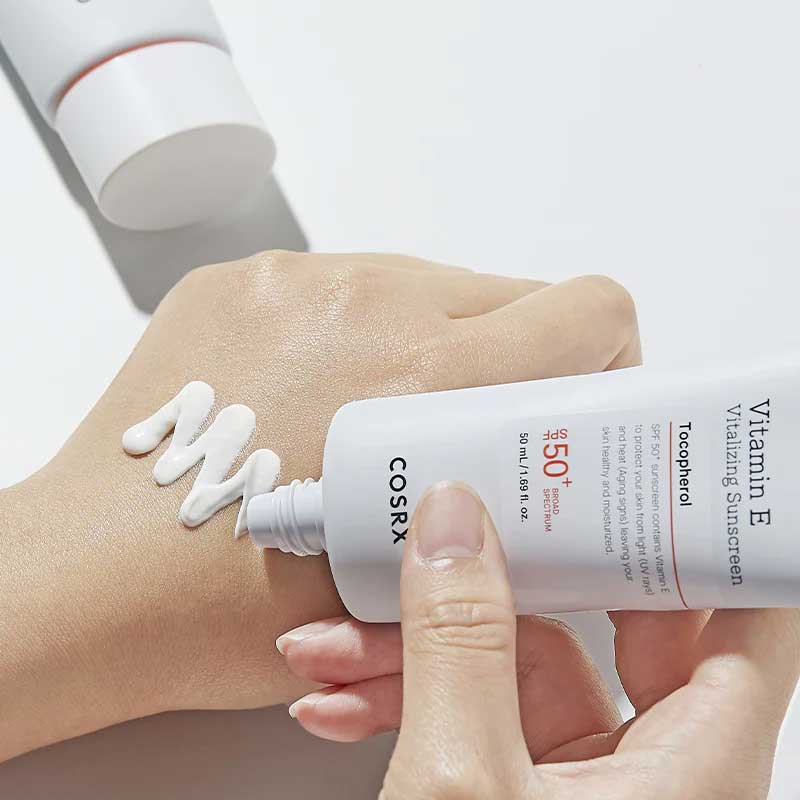 COSRX Vitamin E Vitalizing Sunscreen SPF 50+ BONIIK Korean Skincare Australia