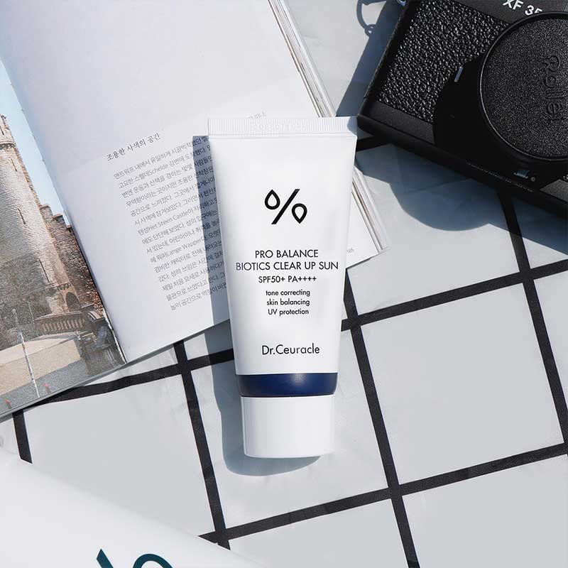 DR. CEURACLE Pro-Balance Biotics Clear Up Sun SPF50+ BONIIK Korean Skincare Australia