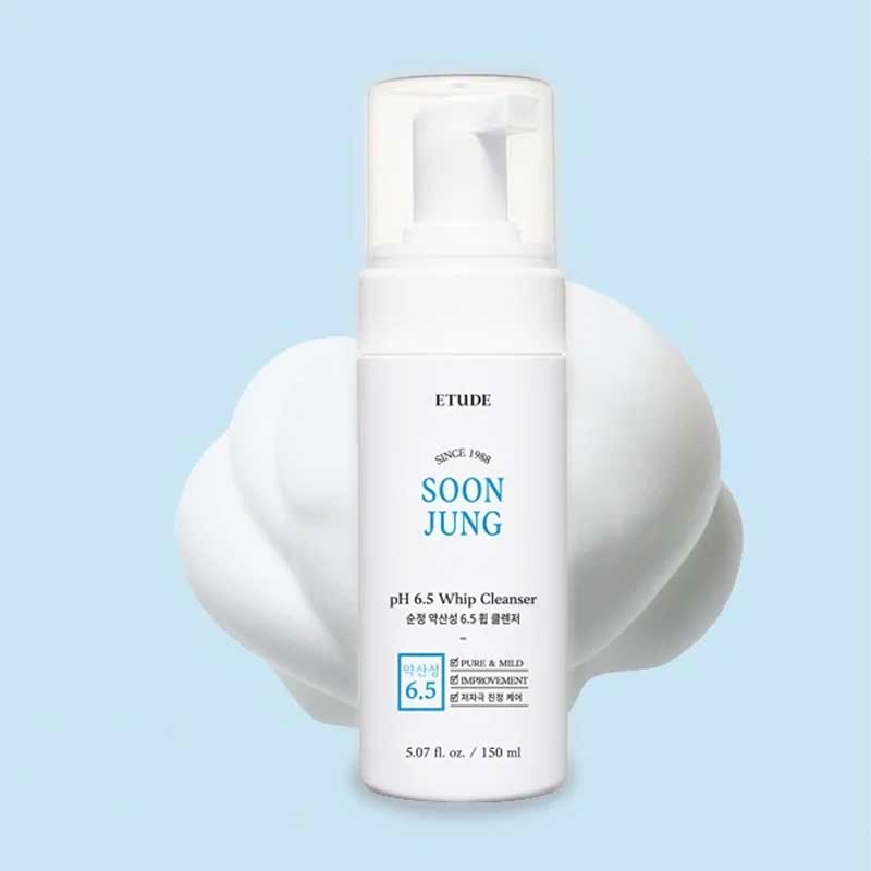 ETUDE HOUSE Soon Jung PH 6.5 Whip Cleanser BONIIK Korean Skincare Australia