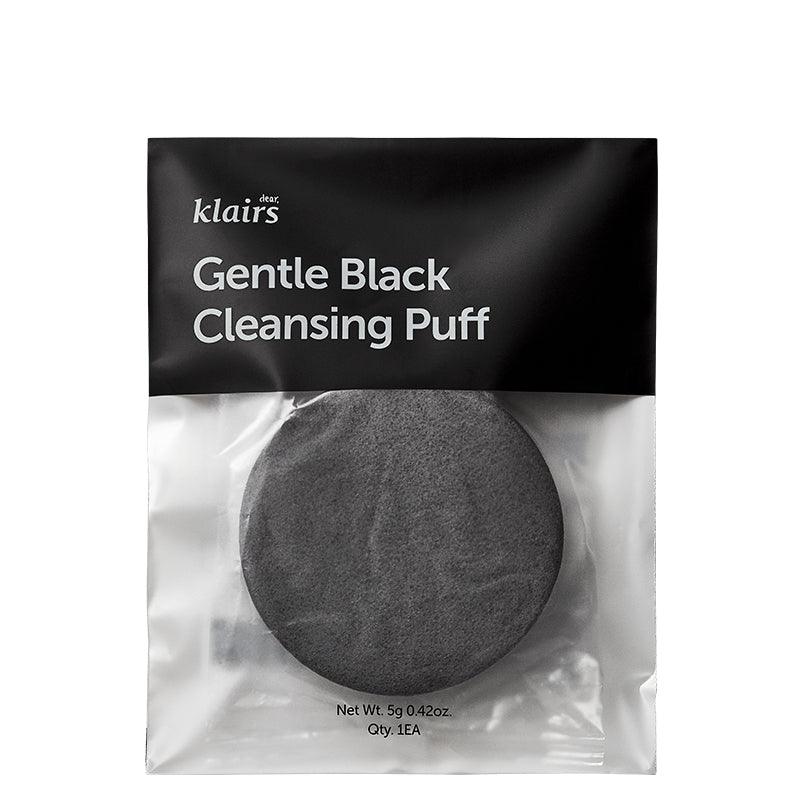 KLAIRS Gentle Black Cleansing Puff | BONIIK 