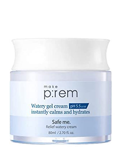 MAKE P:REM Safe Me. Relief Watery Cream | Moisturiser | BONIIK Best Korean Beauty Skincare Makeup Store in Australia