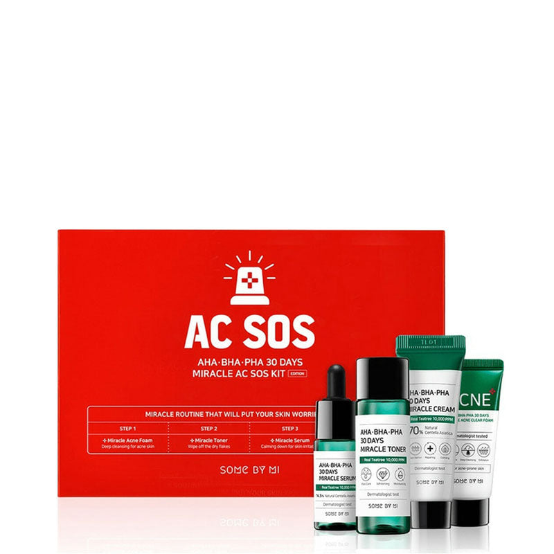 SOME BY MI AHA BHA PHA 30 Days Miracle AC SOS Kit | Skin Care Set | BONIIK Best Korean Beauty Skincare Makeup Store in Australia