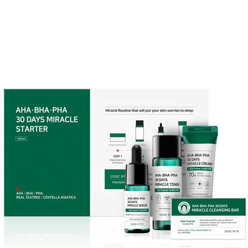 SOME BY MI AHA BHA PHA 30 Days Miracle Starter Kit | BONIIK Best Korean Beauty Skincare Makeup Store in Australia