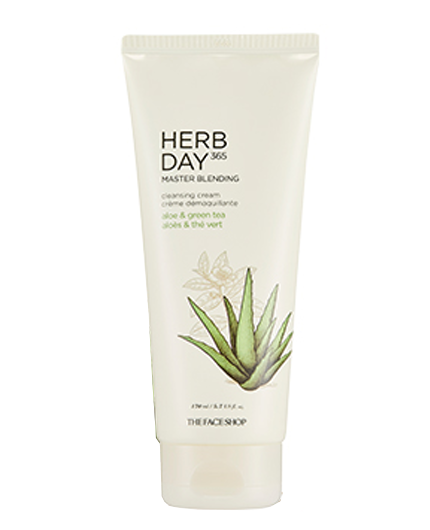 THE FACE SHOP Herb Day 365 Master Blending Cleansing Cream - Aloe & Green Tea | CLEANSER | BONIIK