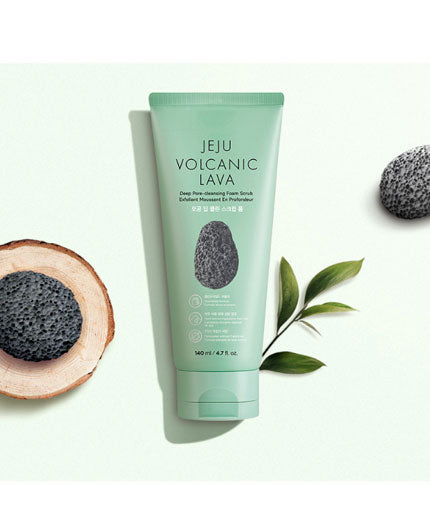 THE FACE SHOP Jeju Volcanic Lava Deep Pore Cleansing Foam Scrub BONIIK The Best K-Beauty Skincare & Makeup Store in Australia