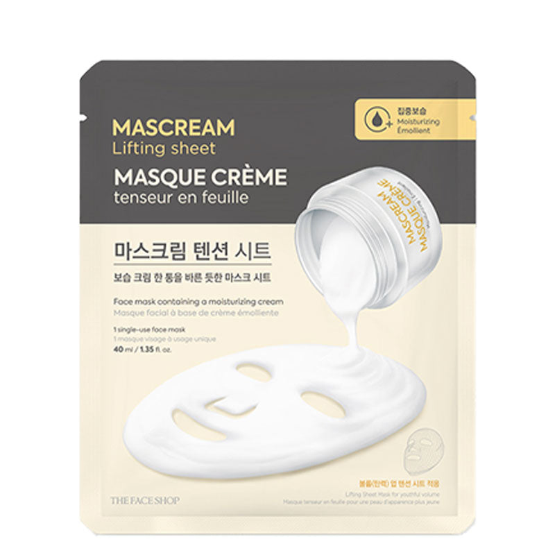 THE FACE SHOP Mascream Lifting Sheet BONIIK Korean Beauty Australia