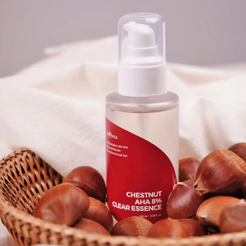 ISNTREE Chestnut AHA 8% Clear Essence | BONIIK Best Korean Beauty Skincare Makeup Store in Australia