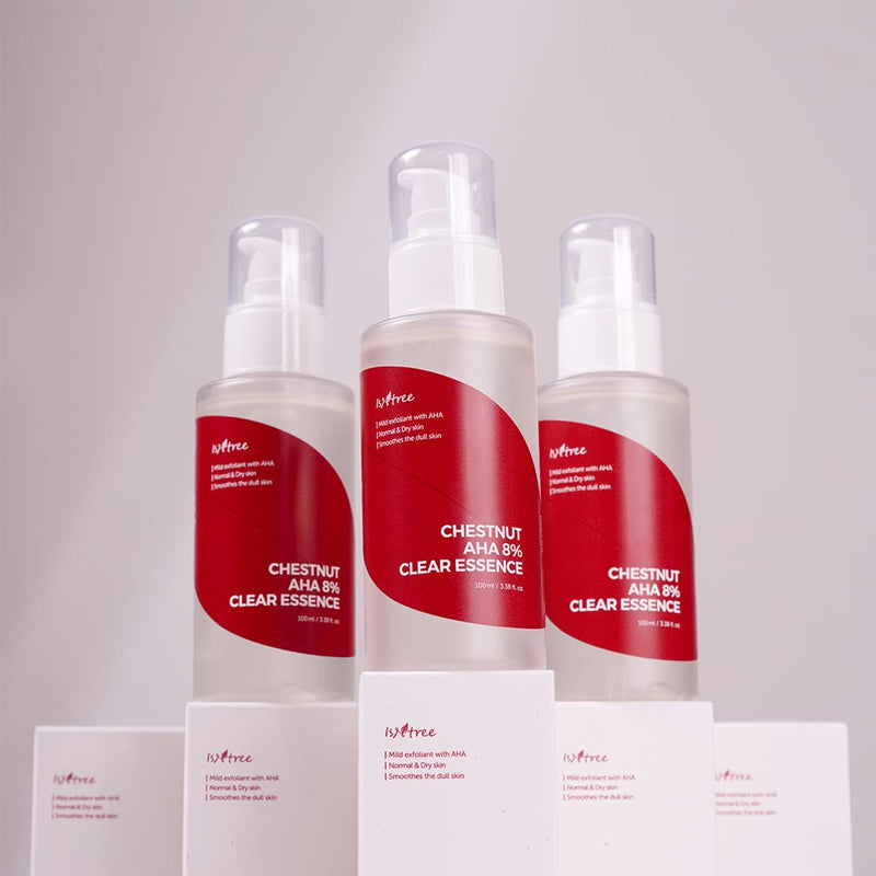 ISNTREE Chestnut AHA 8% Clear Essence | BONIIK Best Korean Beauty Skincare Makeup Store in Australia