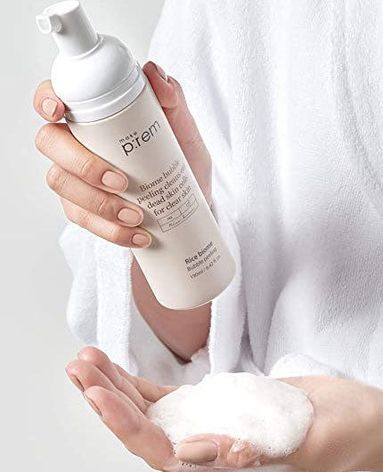 MAKE P:REM Rice Biome Bubble Peeling | LHA Exfoliator | BONIIK | Best Korean Beauty Skincare Makeup in Australia
