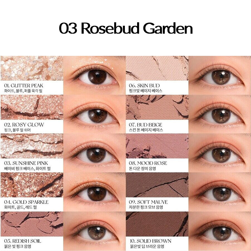 ROMAND Better Than Palette 03 Rosebud Garden | BONIIK Best Korean Beauty Skincare Makeup Store in Australia