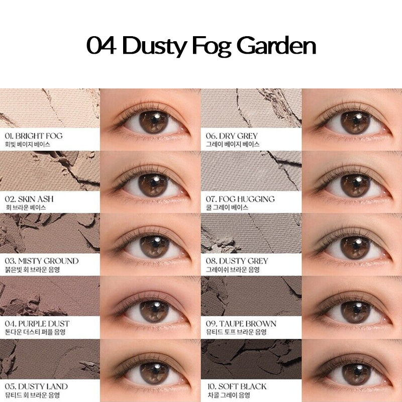 ROMAND Better Than Palette 04 Dusty Fog Swatch | BONIIK Best Korean Beauty Skincare Makeup Store in Australia