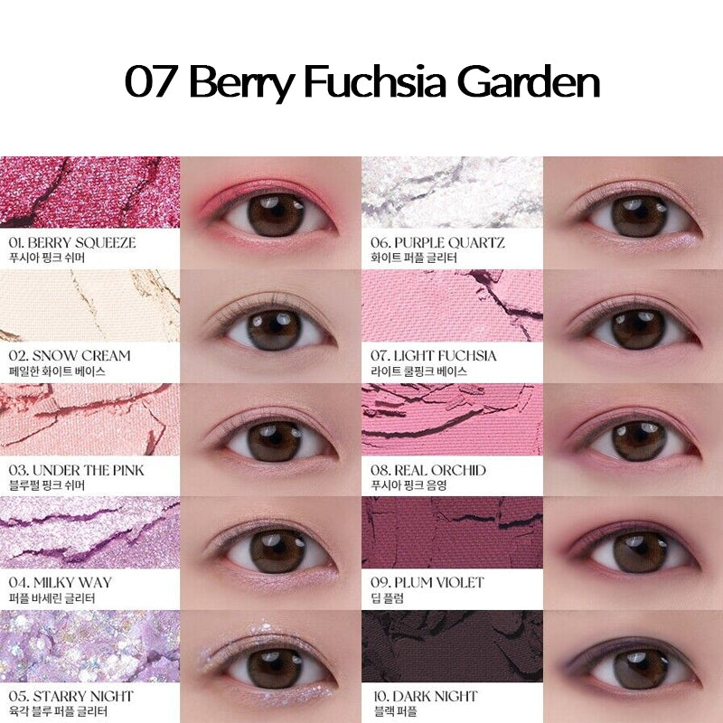 ROMAND Better Than Palette 07 Berry Fuchsia Garden | BONIIK Best Korean Beauty Skincare Makeup Store in Australia