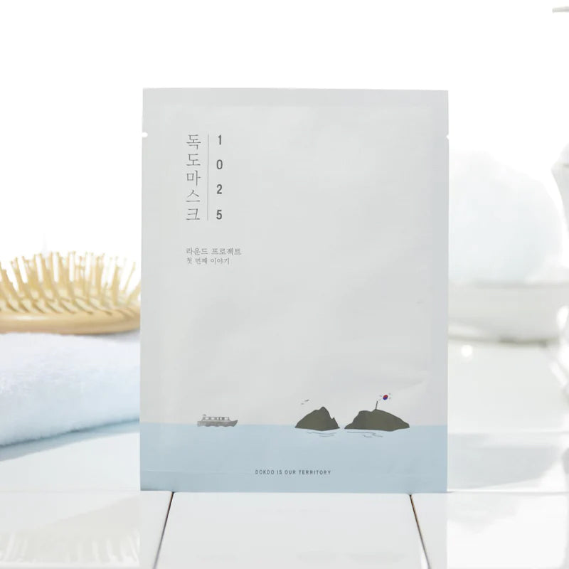 ROUND LAB 1025 Dokdo Hydrating Water Gel Mask | BONIIK Best Korean Beauty Skincare Makeup Store in Australia