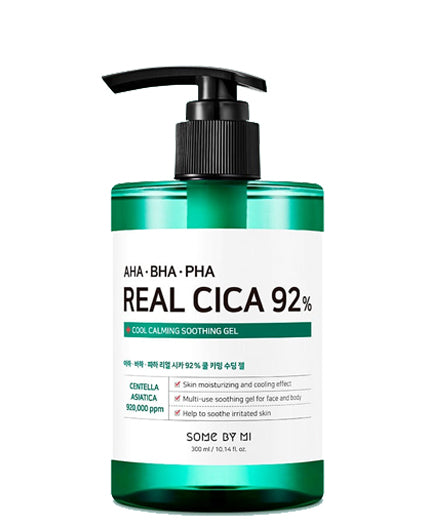 SOME BY MI AHA BHA Real Cica 92% Cool Calming Soothing Gel | Moisturiser | BONIIK | Best Korean Beauty Skincare Makeup in Australia