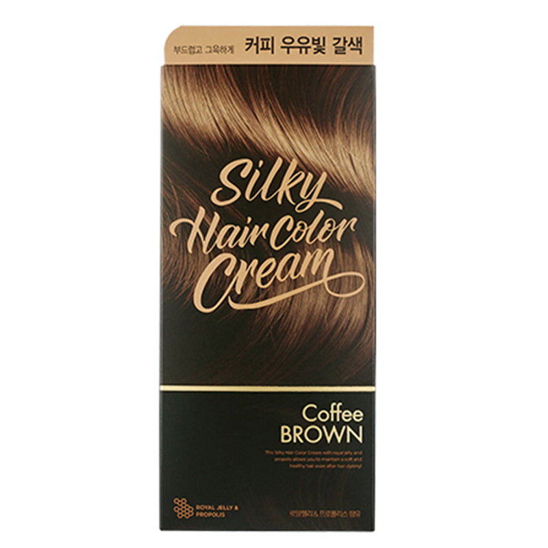 THE FACE SHOP Silky Hair Color Cream Coffee Brown | Hair Dye | BONIIK Best Korean Beauty Skincare Makeup Store in Australia
