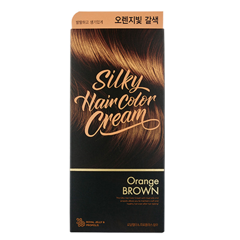 THE FACE SHOP Silky Hair Color Cream Orange Brown | Hair Dye | BONIIK Best Korean Beauty Skincare Makeup Store in Australia