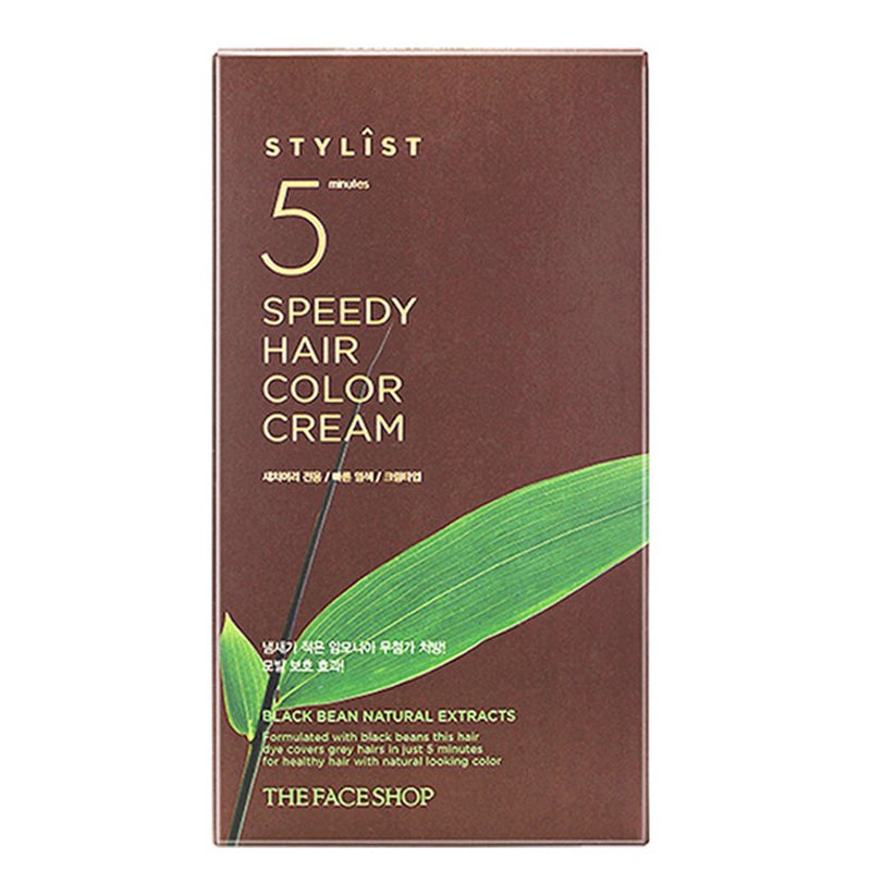 THE FACE SHOP Stylist 5 Minutes Speedy Hair Color Cream 5S Light Brown | Hair Dye | BONIIK Best Korean Beauty Skincare Makeup Store in Australia