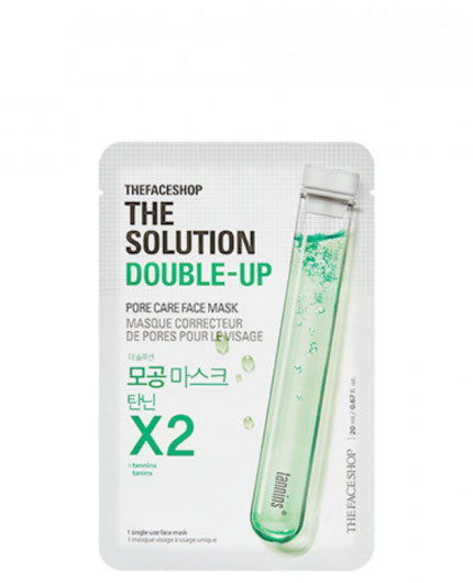 THE FACE SHOP The Solution Double Up Pore Care Face Mask | Sheet Mask | BONIIK