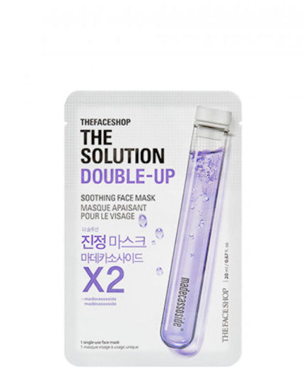 THE FACE SHOP The Solution Double Soothing Face Mask | Sheet Mask | BONIIK